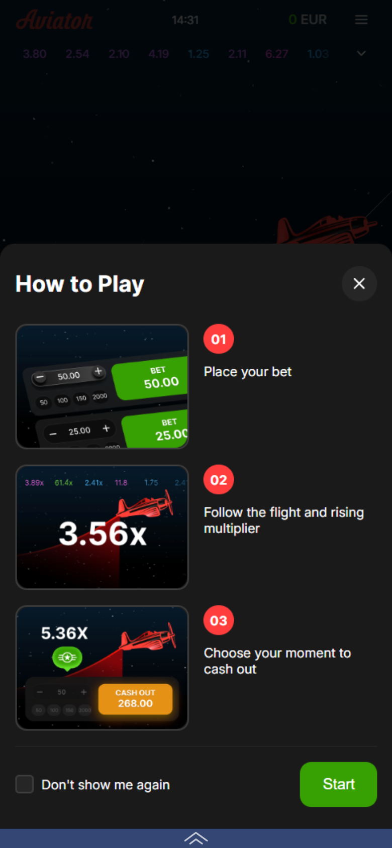 Aviator how to play — place your bet follow the multiplier cash out
